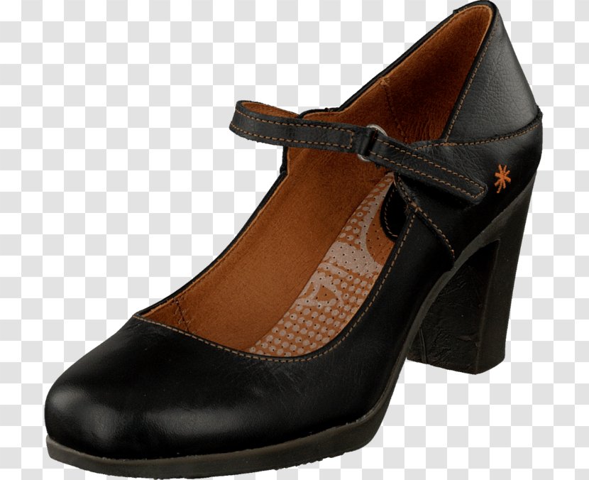 High-heeled Shoe T-bar Sandal Leather Court - Basic Pump - Black Rio Transparent PNG