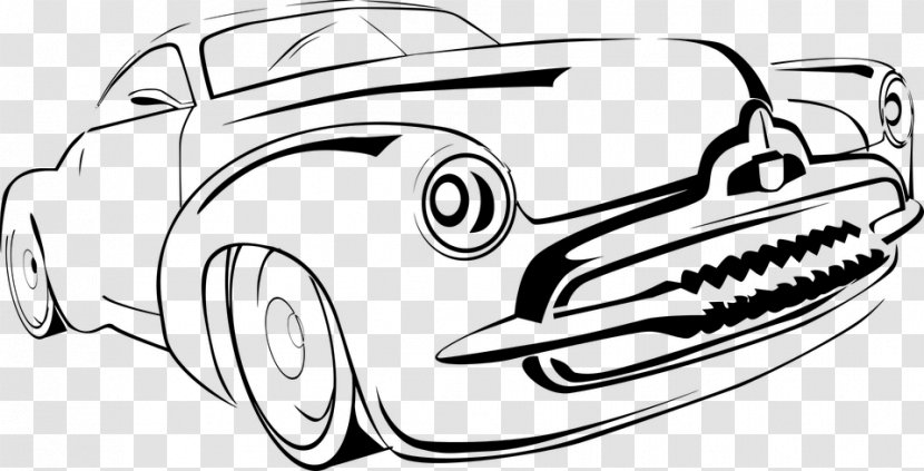 Classic Car Drawing Clip Art - Automotive Design Transparent PNG