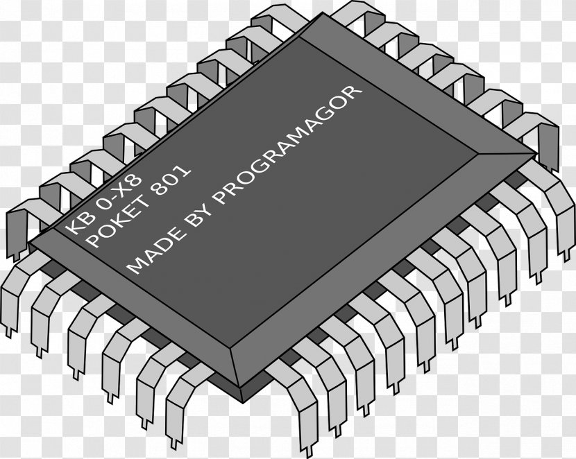 Integrated Circuits & Chips Electronic Circuit Microcontroller Clip Art - Microprocessor - Microchip Transparent PNG
