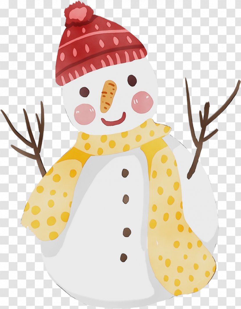 Snowman - Wet Ink Transparent PNG