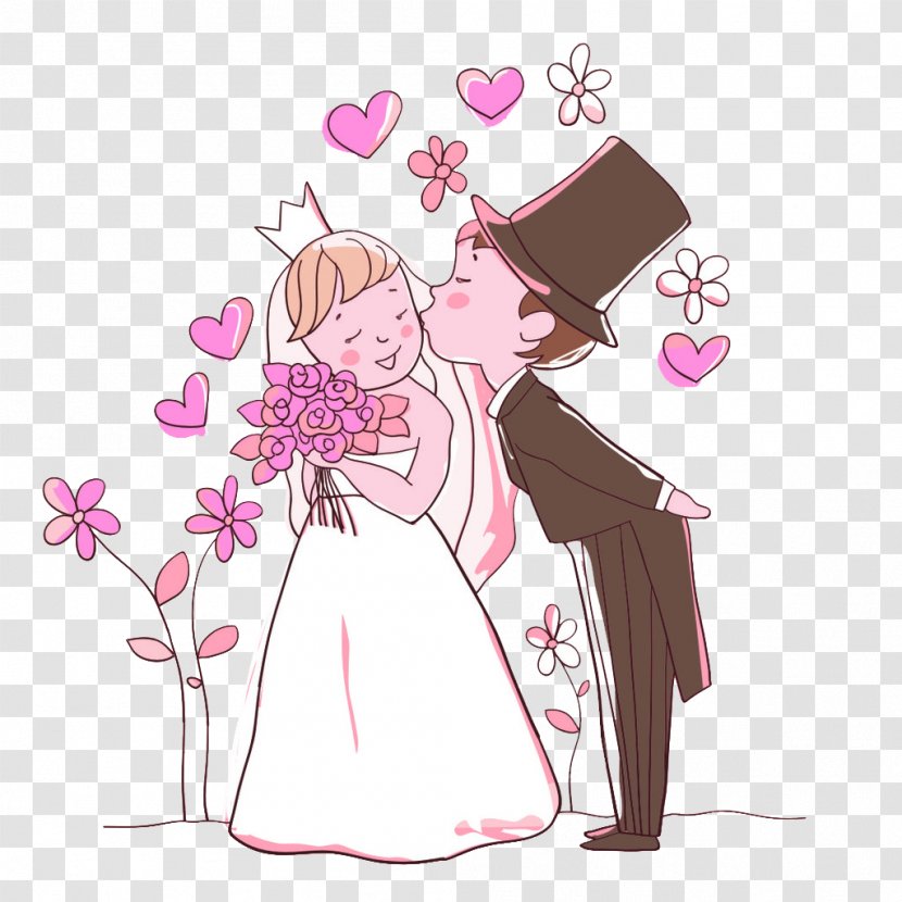 Wedding Invitation Marriage Bridegroom - Frame - Creative Cartoon Transparent PNG