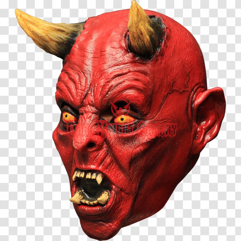 Lucifer Latex Mask Devil Satan - Heart Transparent PNG