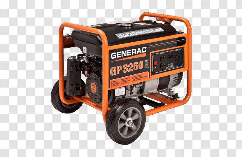 Electric Generator Generac GP Series 3250 Power Systems Engine-generator LP3250 - Motorgenerator Transparent PNG