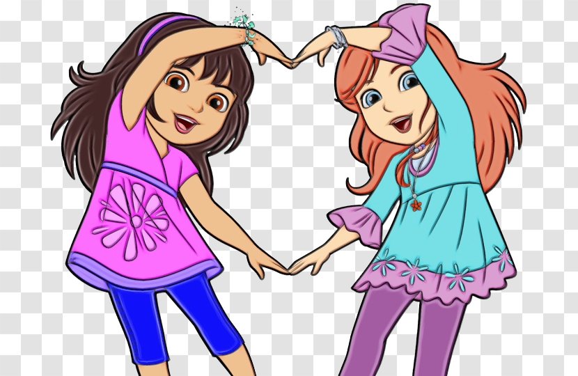 Clip Art Image Cartoon Friendship - Dora The Explorer Transparent PNG