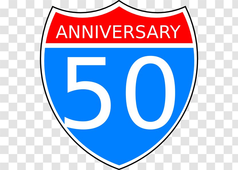 Interstate 80 10 90 US Highway System - Brand - Anniversaries Vector Transparent PNG