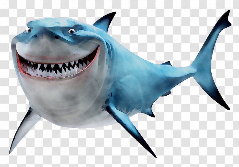 Bruce Great White Shark Finding Nemo - Cretoxyrhina - Dory Transparent PNG