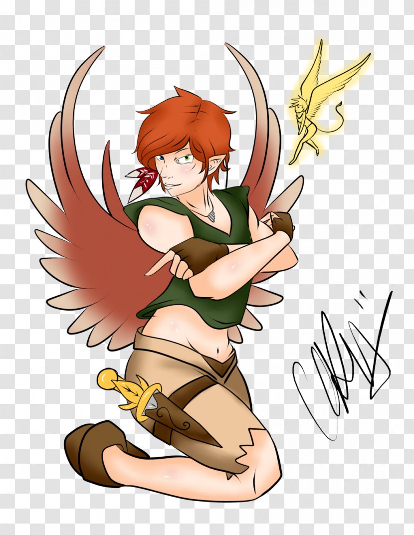 Peter Pan Drawing Art Fairy - Silhouette Transparent PNG