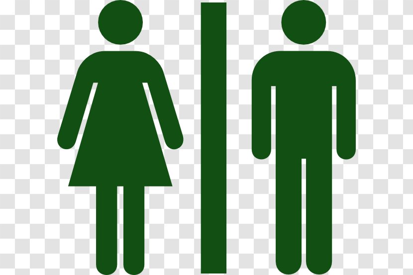 Public Toilet Bathroom Clip Art - Men, Women, Toilet, Restroom Green Transparent PNG