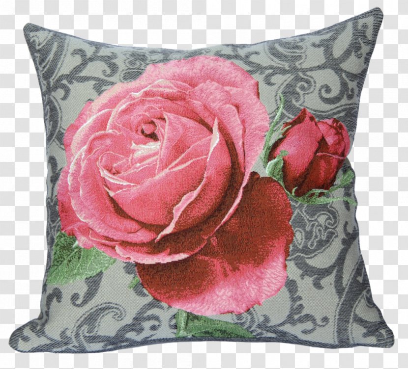 Cushion Throw Pillows France Garden Roses - Floral Design - Pillow Transparent PNG