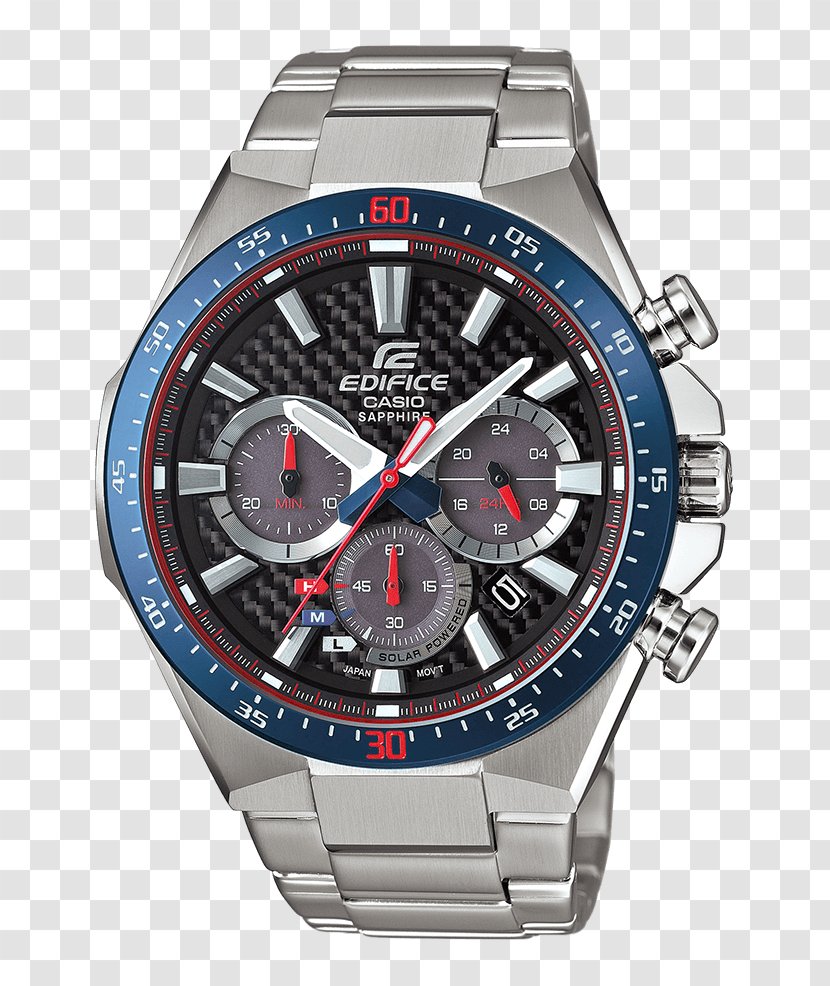 Scuderia Toro Rosso Casio Edifice EQB-800DB Watch Chronograph - Clock Transparent PNG