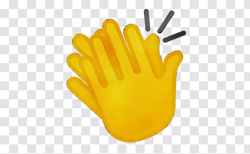 Clapping Emoji - Apple Color - Gesture Finger Transparent PNG