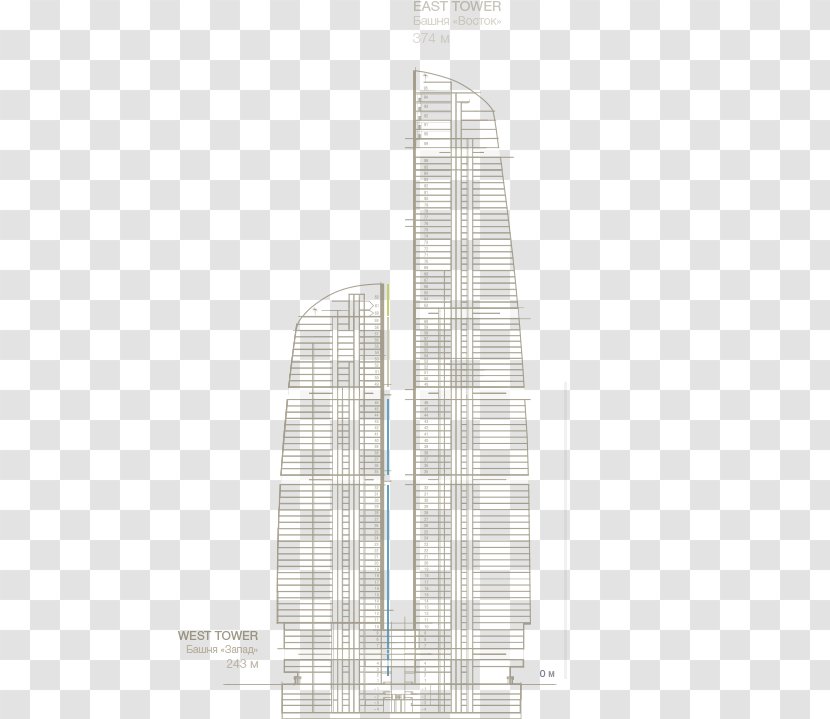 Architecture Skyscraper Facade - Tower Block Transparent PNG