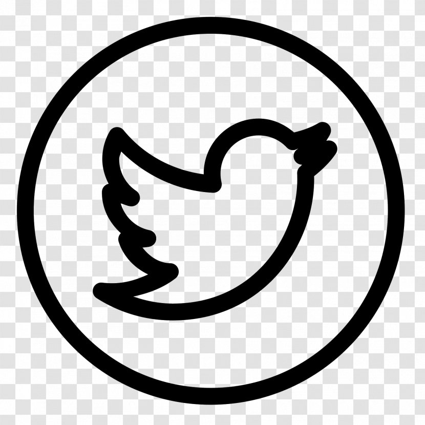 Social Media Network - Black And White - Twitter Transparent PNG