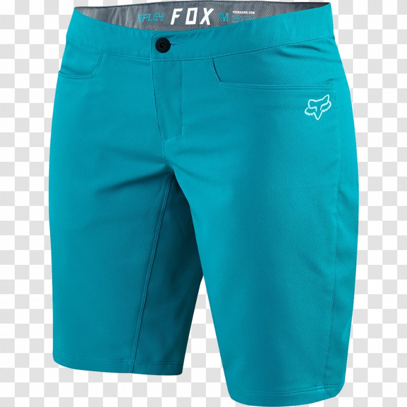Amazon.com Shorts Blue Clothing Fox Racing - Aqua - Ladies Short Transparent PNG