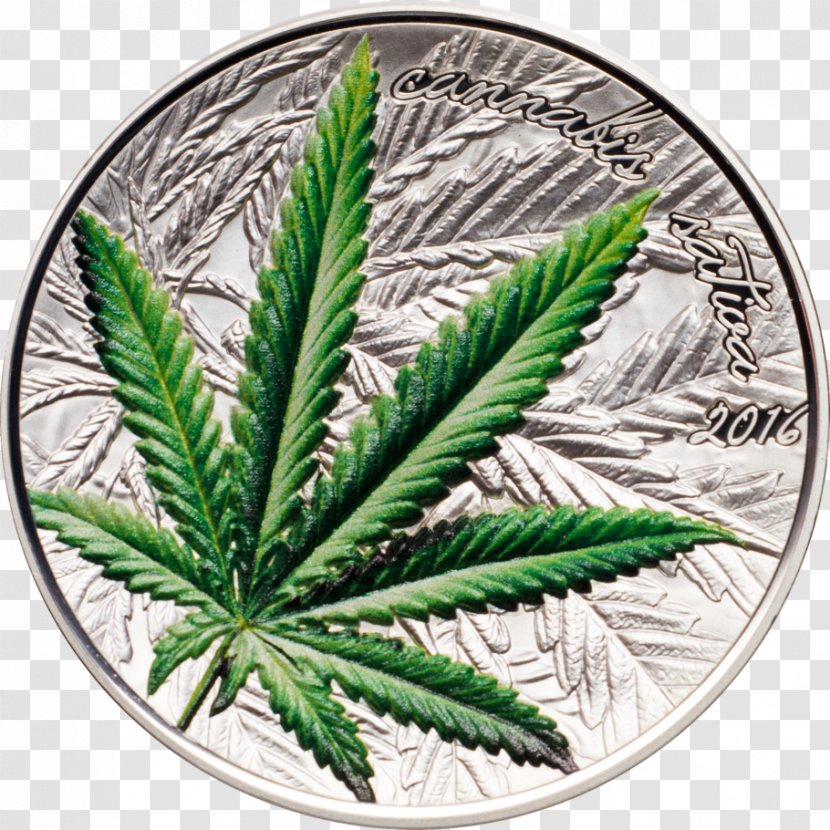 Beninese Presidential Election, 2016 Cannabis Sativa Silver Coin - Face Value Transparent PNG
