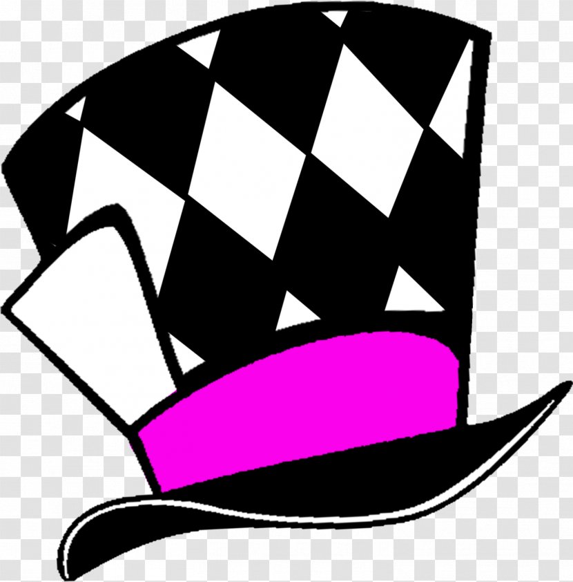 The Mad Hatter Red Queen Of Hearts Clip Art - Black And White - Hats Transparent PNG