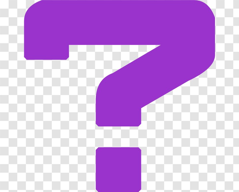 Purple Question Mark. - Text Transparent PNG