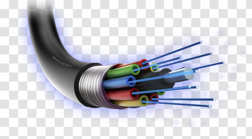 Electrical Cable Optical Fiber Optics Internet - Computer Network - Banda Transparent PNG