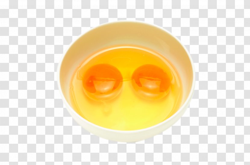 Yolk Dish Network Egg - Double Yellow Bowl Of Raw Eggs Transparent PNG