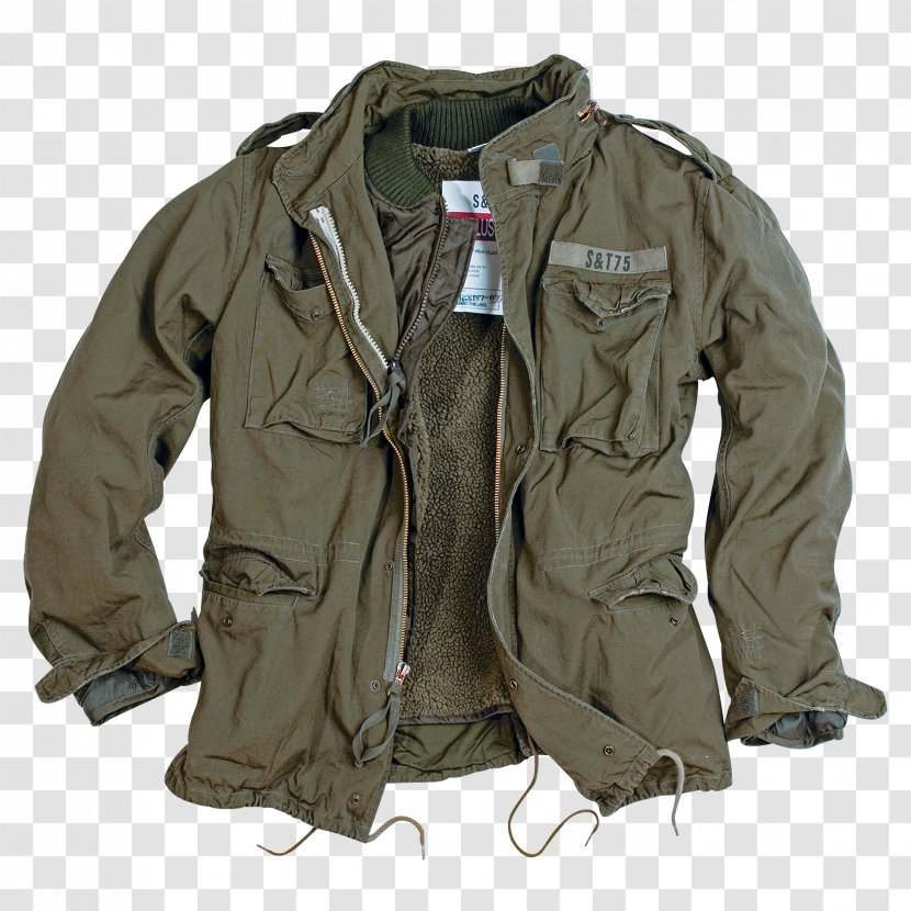 M-1965 Field Jacket Military Surplus Feldjacke - Uniform Transparent PNG