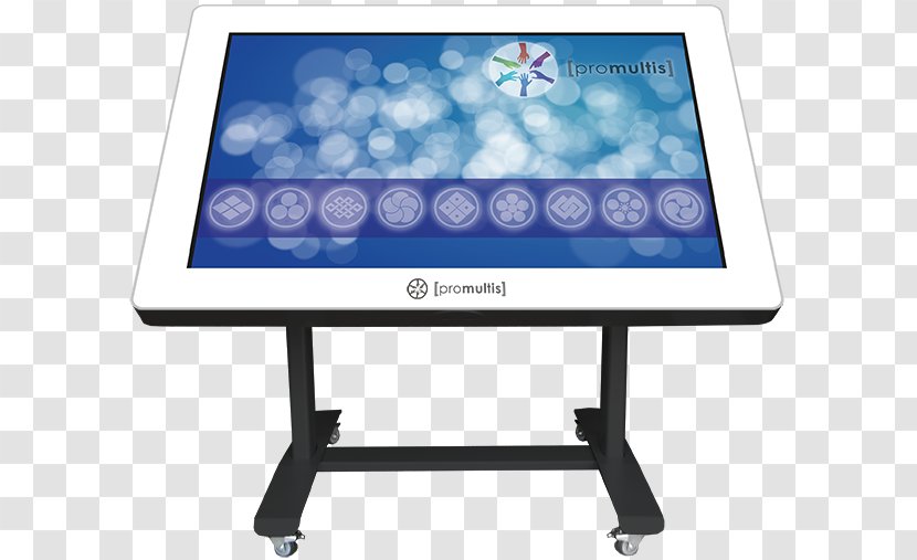 Computer Monitors Multi-touch Touchscreen Tilt-top Table - Multitouch - Display Transparent PNG