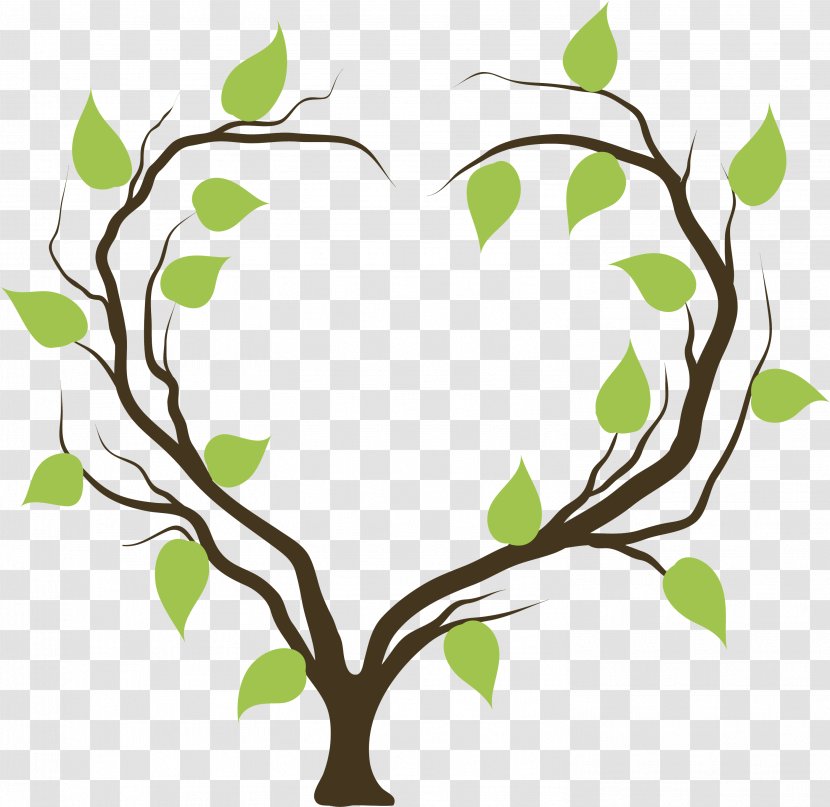 Tree Heart Branch Clip Art - Stock Photography - Love Transparent PNG