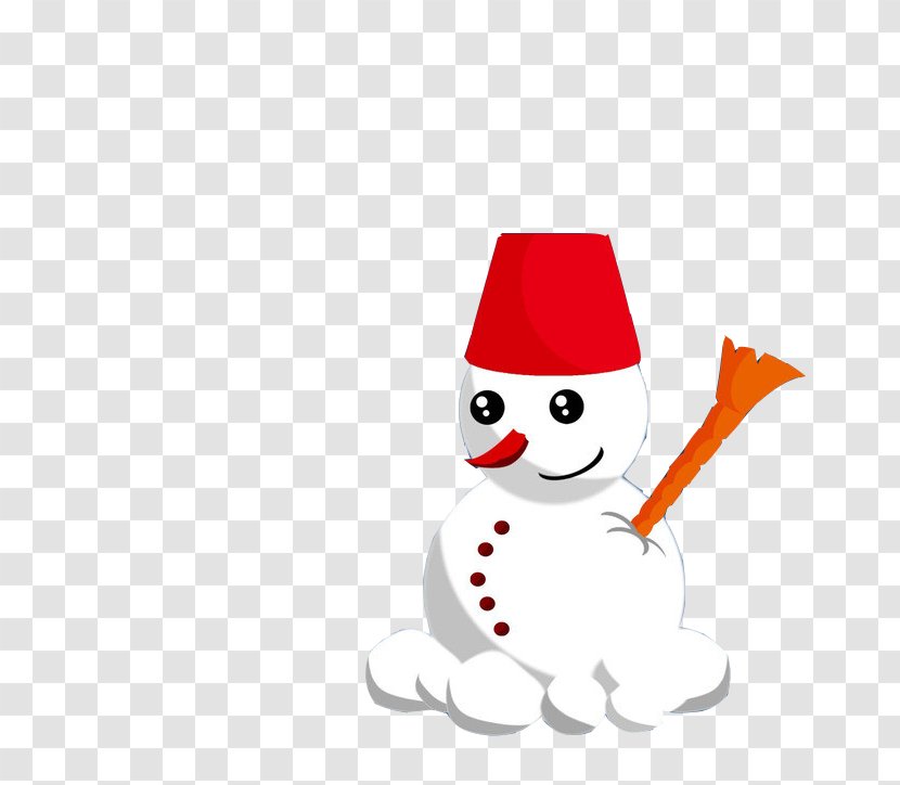 Snowman Clip Art - Bird - Creative Image Red Hat Transparent PNG