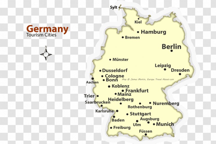 Germany City Map World Transparent PNG