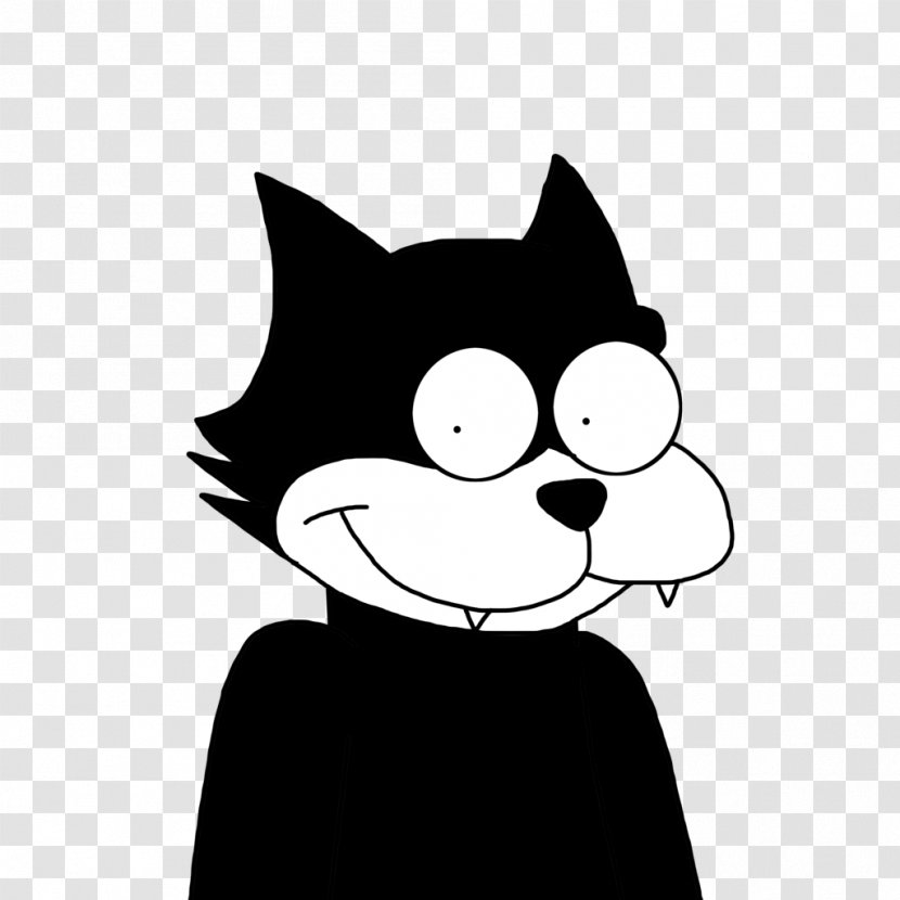 Kitten Whiskers Felix The Cat Snowball - Character - Lucky Cartoon Transparent PNG