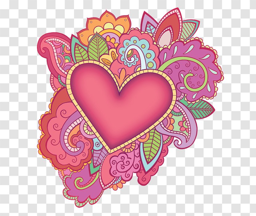Valentine's Day Heart Illustration Pink M M-095 - Cartoon - Temporary Tattoos Transparent PNG