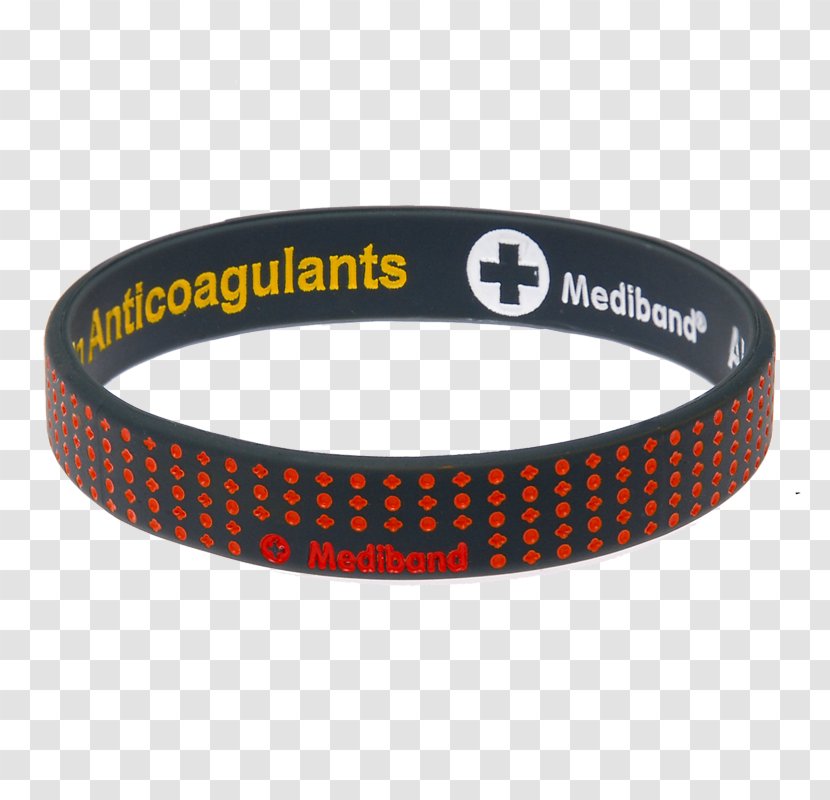 Wristband Bracelet Bangle Product Font - Anticoagulants Medical Alert Symbol Transparent PNG