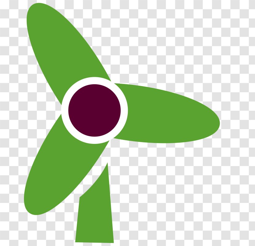 Wind Farm Turbine Power Clip Art - Grass - Microsoft Cliparts Transparent PNG