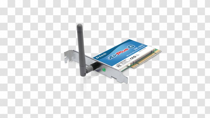 Network Cards & Adapters D-Link Conventional PCI Wireless - Ieee 80211 - Wi-fi Card Transparent PNG