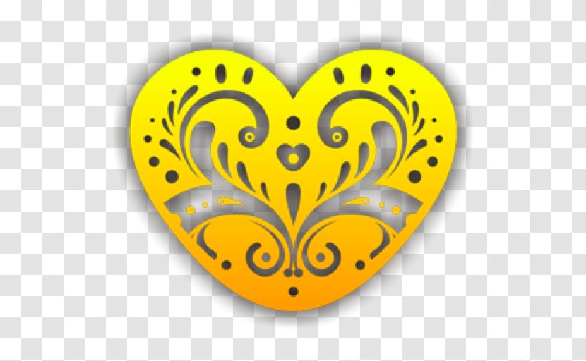 Heart Day Of The Dead Death - Yellow Transparent PNG