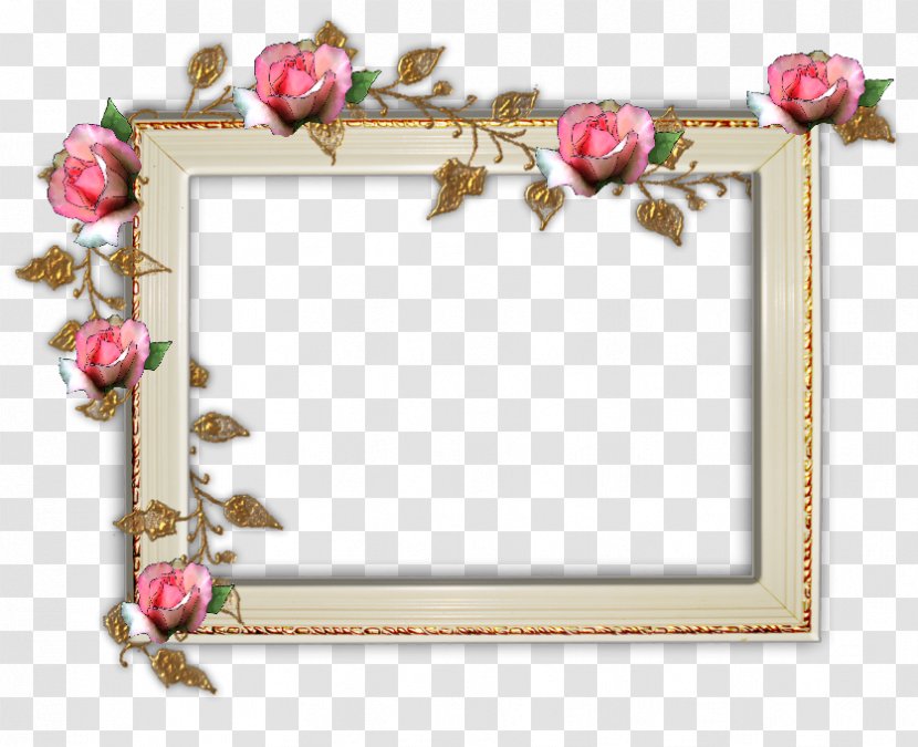 Picture Frames Garden Roses Digital Photo Frame - Floral Design - Rose Transparent PNG