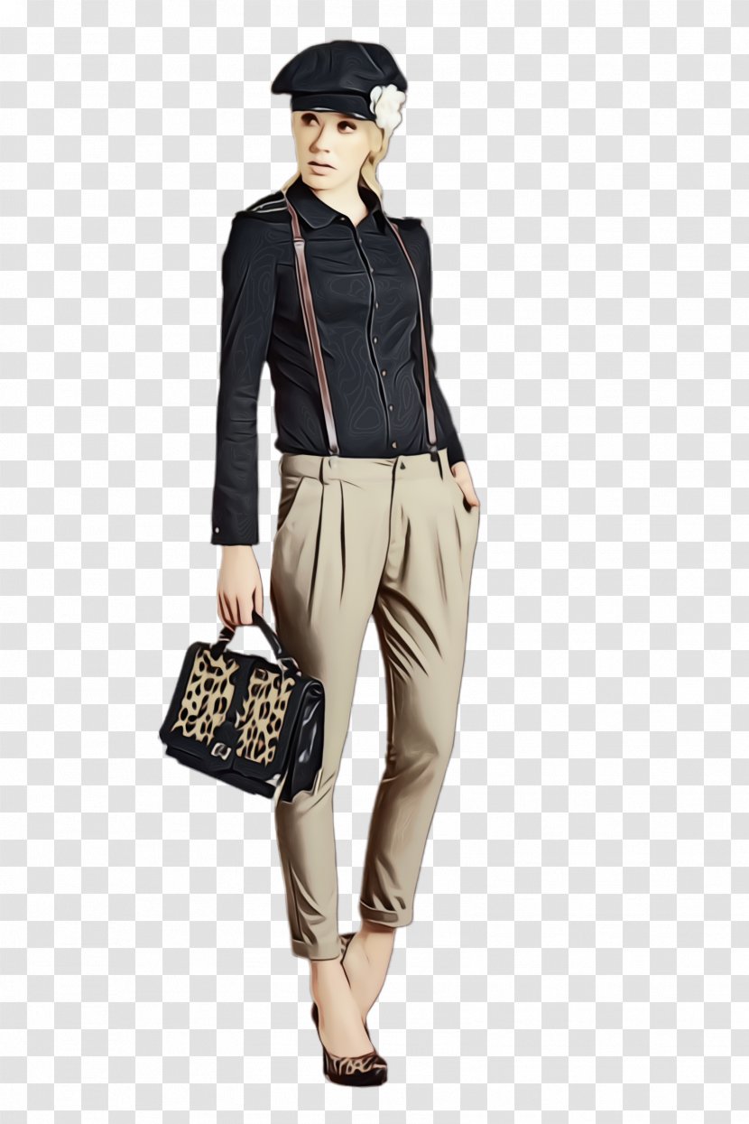 Clothing Brown Sweatpant Trousers Outerwear - Paint - Neck Fashion Transparent PNG
