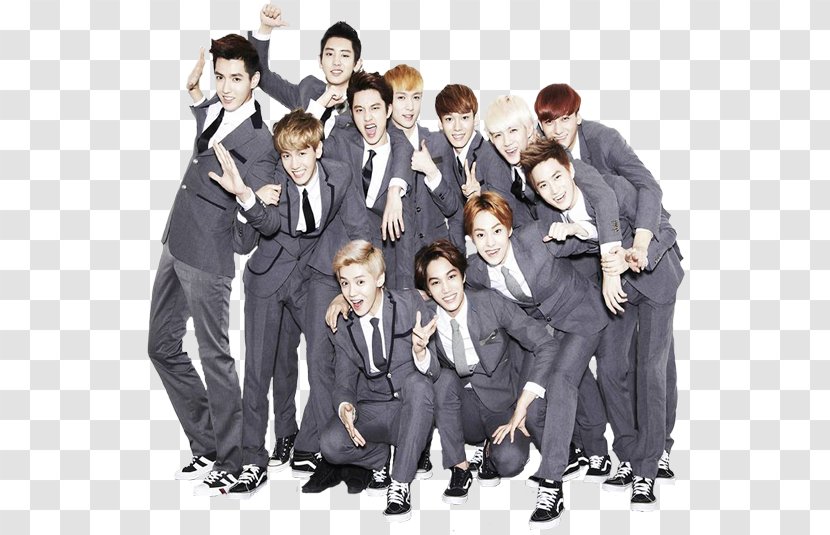 EXO-K K-pop XOXO Growl - Tuxedo - Exo Transparent PNG