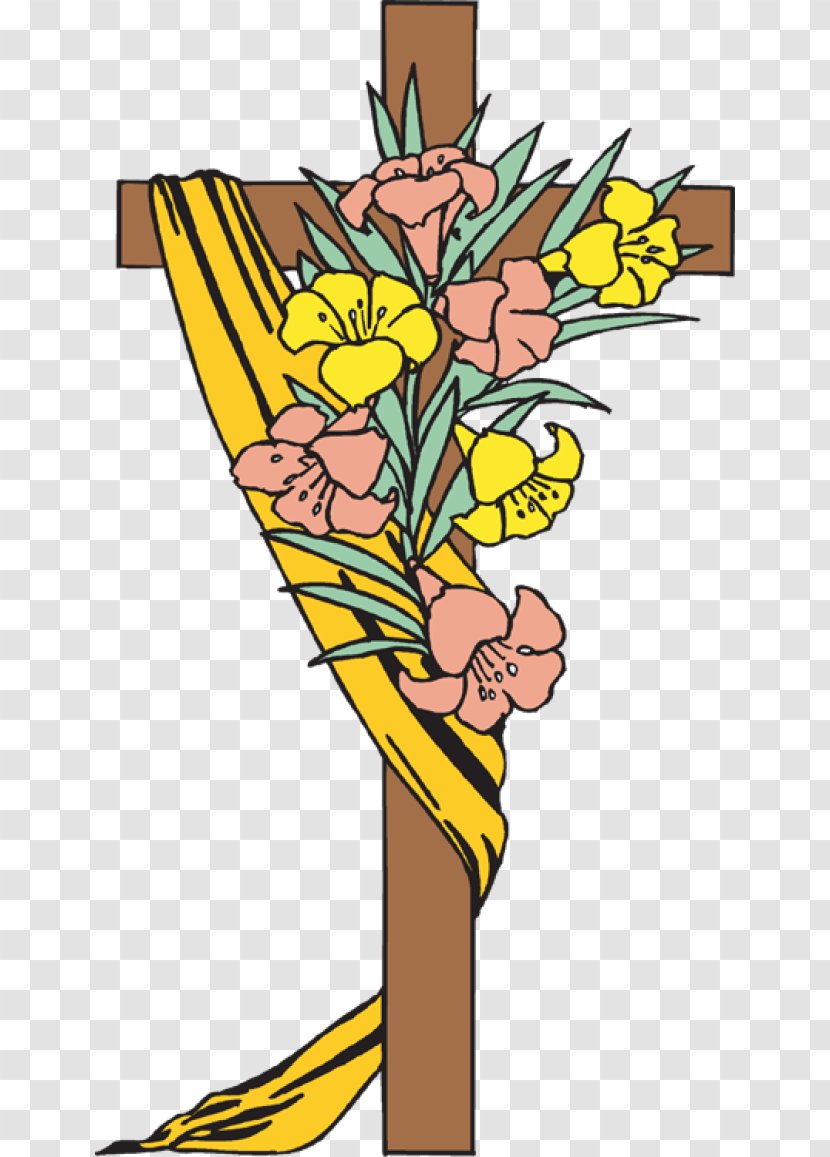 Easter Cross Clip Art - Material - Christian Transparent Background Transparent PNG
