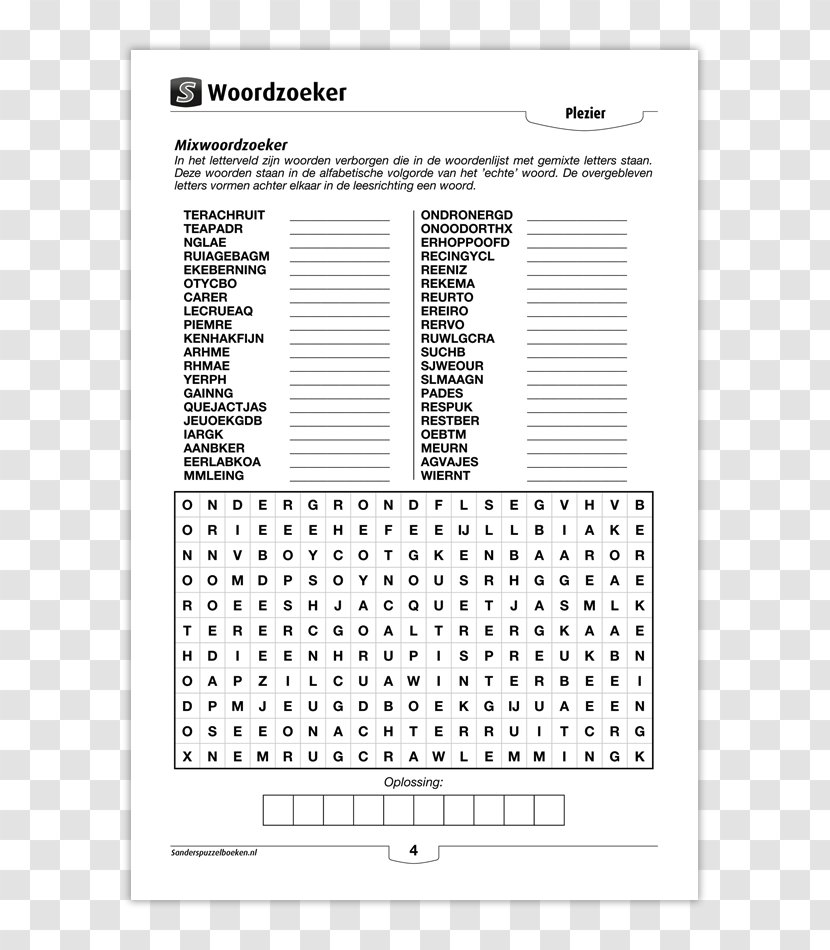 Word Search English Crossword Vocabulary Letter - Writing Transparent PNG