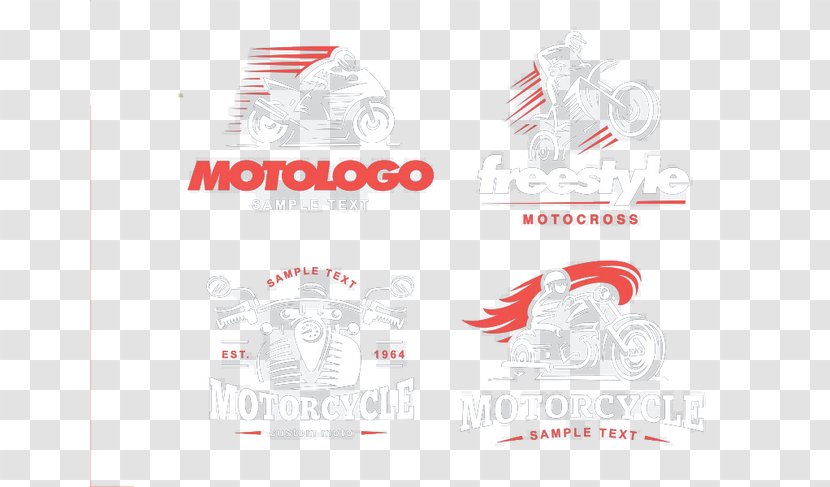 Paper Logo Brand Text - Label - Motorcycle Pattern Transparent PNG