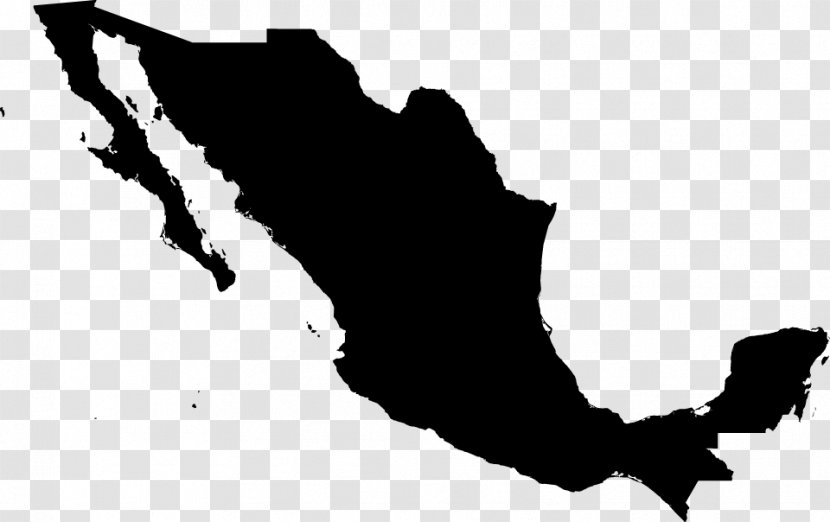 Mexico Vector Map Stock Photography - Silhouette - Mexican Transparent PNG