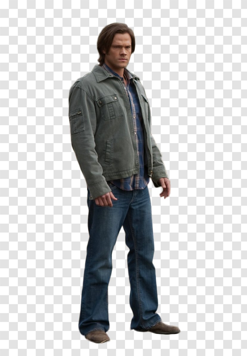 Leather Jacket Supernatural Jeans Outerwear - Season - Bobby Transparent PNG