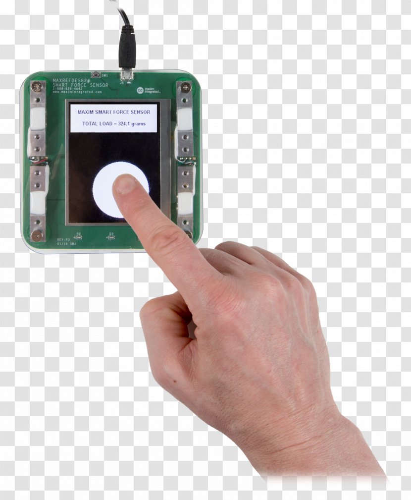 Maxim Integrated Force-sensing Resistor Reference Design Sensor Wiring Diagram - Nxp Semiconductors - Kraftaufnehmer Transparent PNG