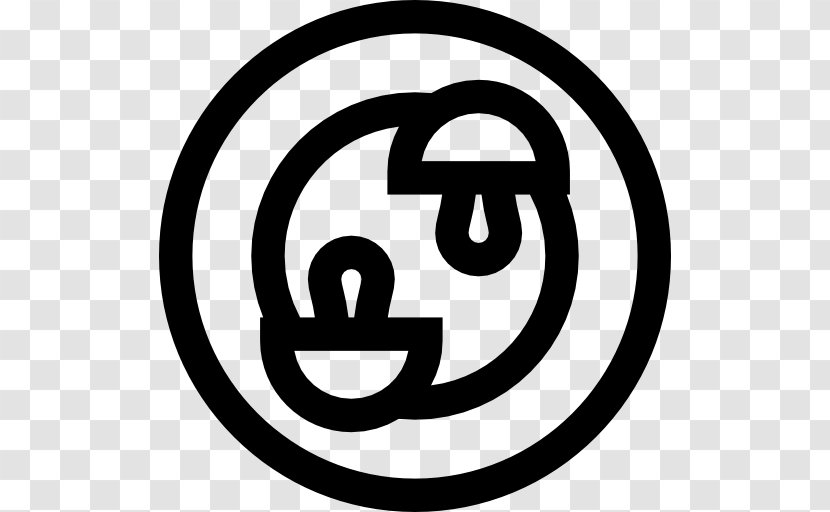 Circle Brand White Logo Clip Art - Black And Transparent PNG