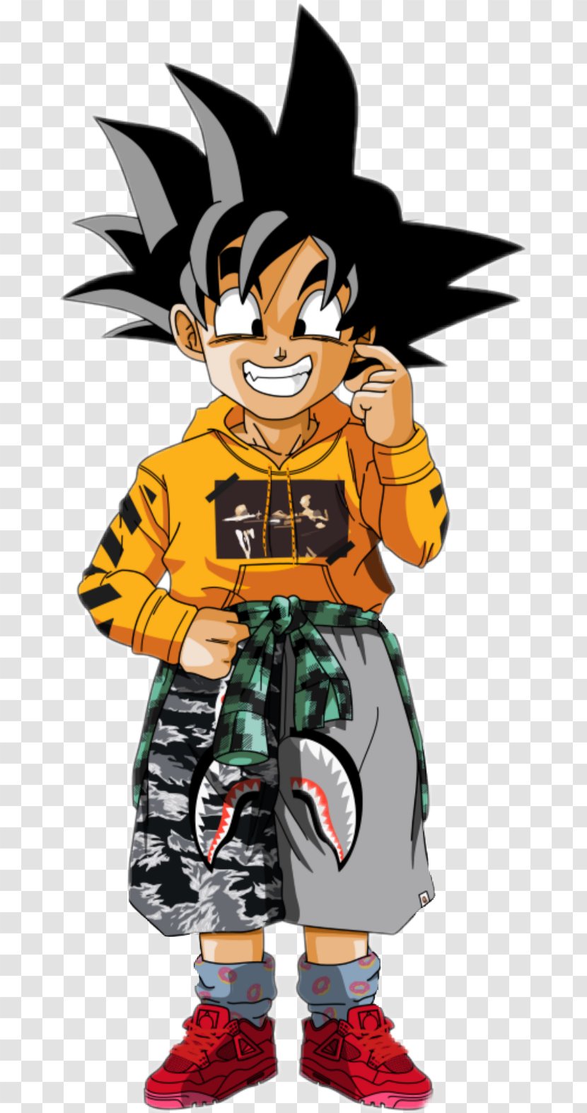 Goku Goten Gohan Chi-Chi Vegeta - Watercolor Transparent PNG