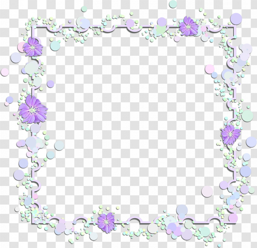 Purple Flower Frame Floral Frame Flower Frame Transparent PNG