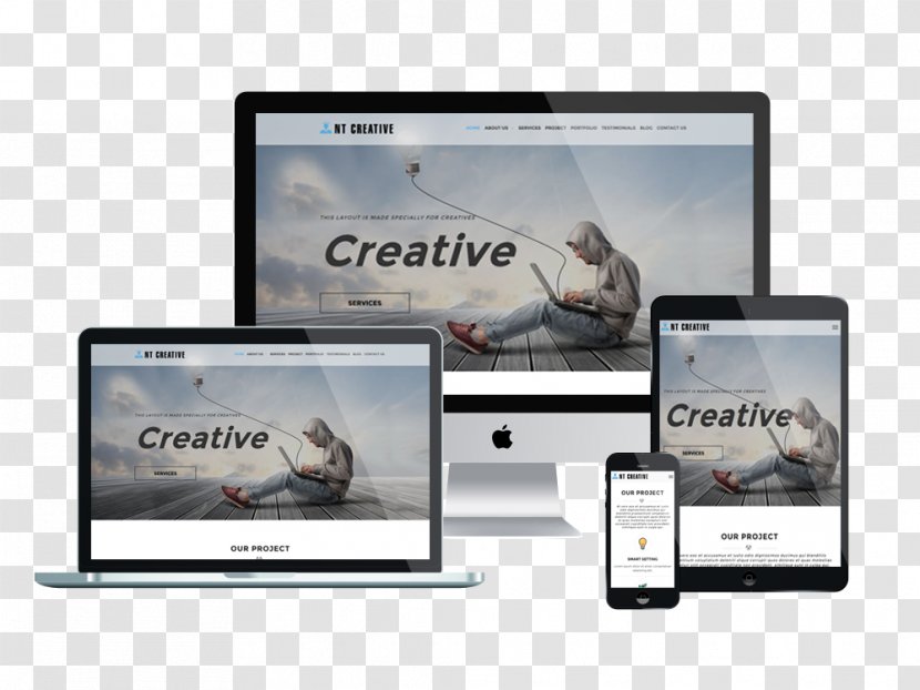 Responsive Web Design WordPress Template System Joomla - Creative Cv Transparent PNG