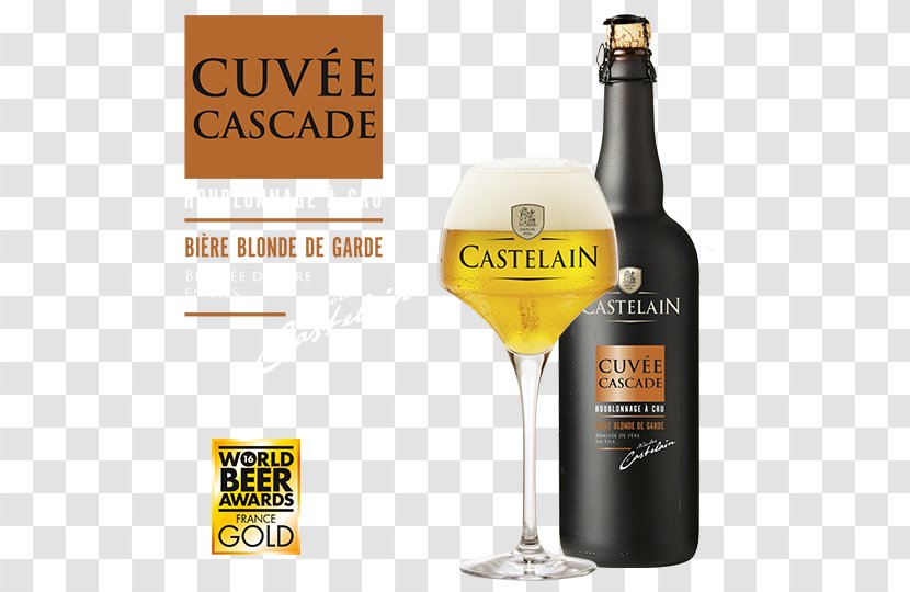 Brasserie Castelain Beer Bière De Garde Ale Liqueur - Glass Bottle Transparent PNG