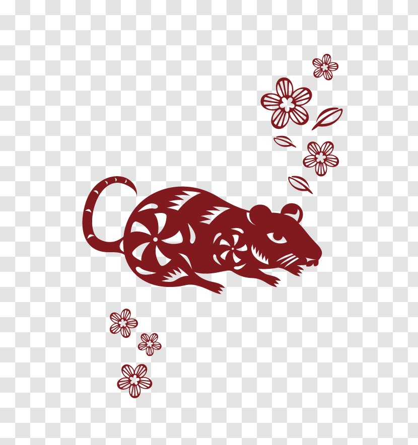 Rat Chinese Zodiac Rooster Mouse New Year - Text Transparent PNG