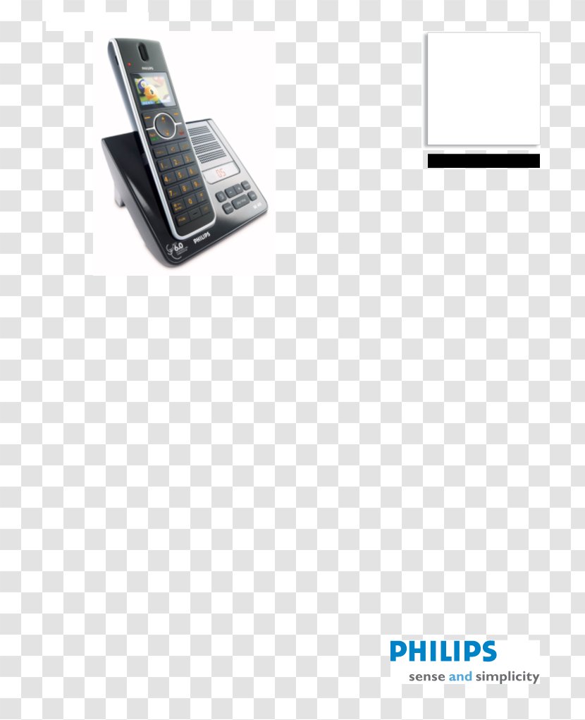 Philips SE6554B Cordless Phone - Office - Black Telephone HandsetDigital Enhanced Telecommunications Transparent PNG